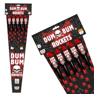 Dumbum Rockets with Scream (5er-Pack)